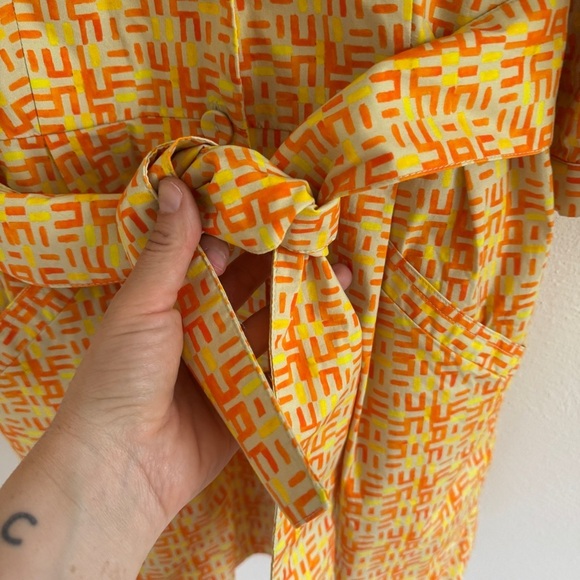LHD Casitas Mini Dress Yellow Abstract 8 - Picture 4 of 14